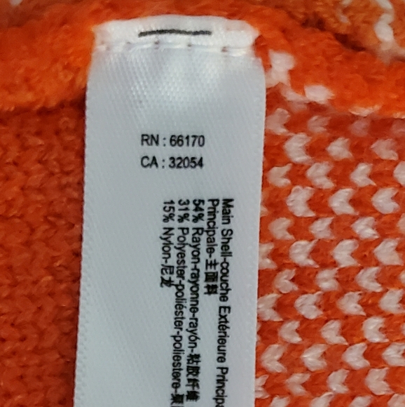 Orange/White Beanie - Picture 3 of 3
